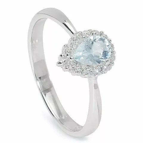 Elegant dråpe rosettring i sølv