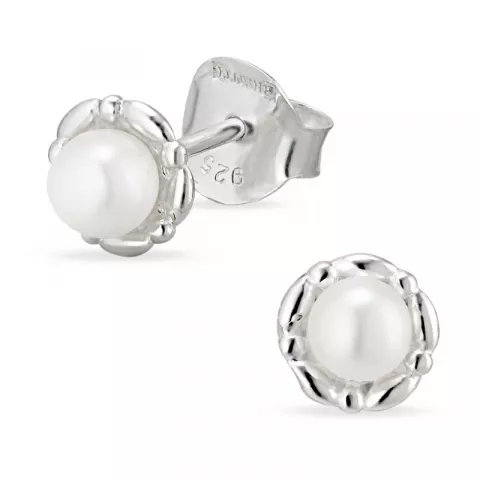 perle ørestikker i sølv