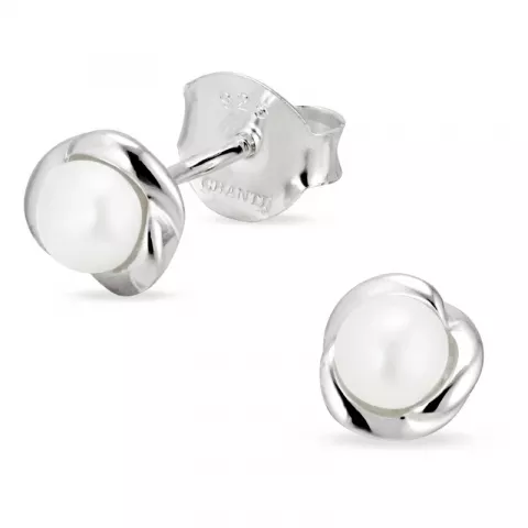 perle ørestikker i sølv