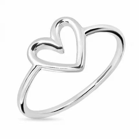 hjerte ring i sølv