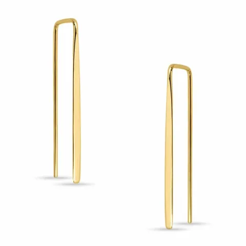 lange øredobber i forgylt sølv