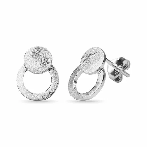 runde øredobber i sølv