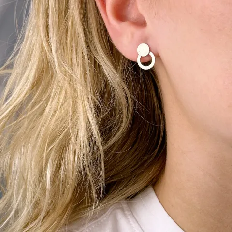 runde øredobber i sølv