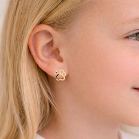 pote ørestikker i forgylt sølv - Little Ones