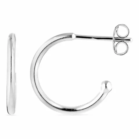 12 mm halvcreol i sølv