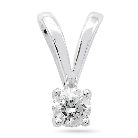 0,40 ct lab grown diamant solitaireanheng i 14 karat hvitt gull 0,40 ct