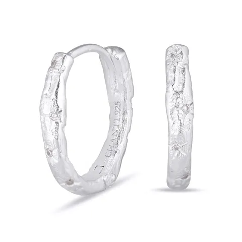 16 x 14 mm creol i sølv - Lumé Etched