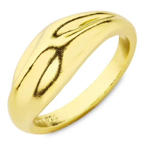 ring i forgylt sølv