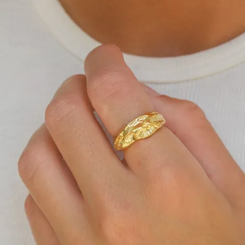 ring i forgylt messing - Eliné
