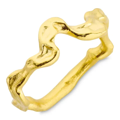 ring i forgylt messing - Eliné