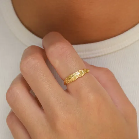 ring i forgylt messing - Eliné