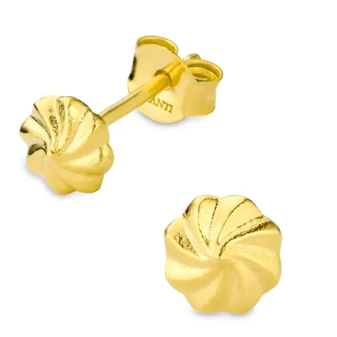 øredobber i forgylt messing - Eliné