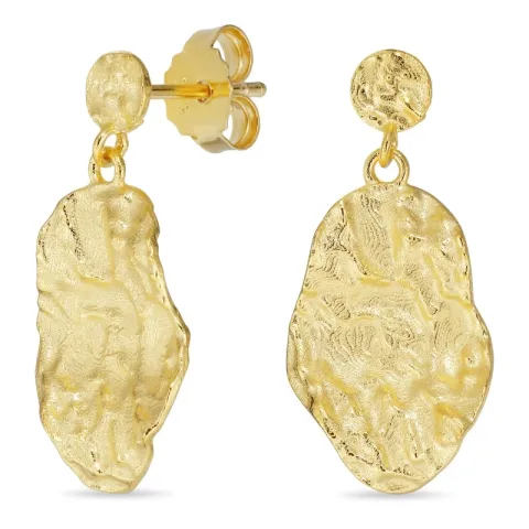 øredobber i forgylt messing - Eliné