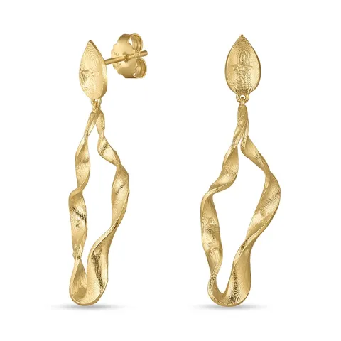 øredobber i forgylt messing - Eliné