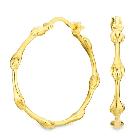 33 mm creol i forgylt messing - Eliné