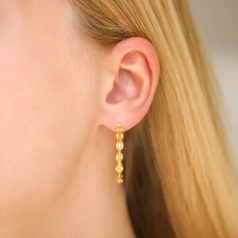 33 mm creol i forgylt messing - Eliné