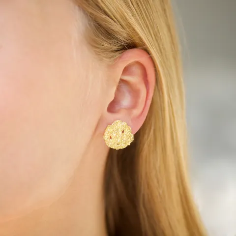 øredobber i forgylt messing - Eliné