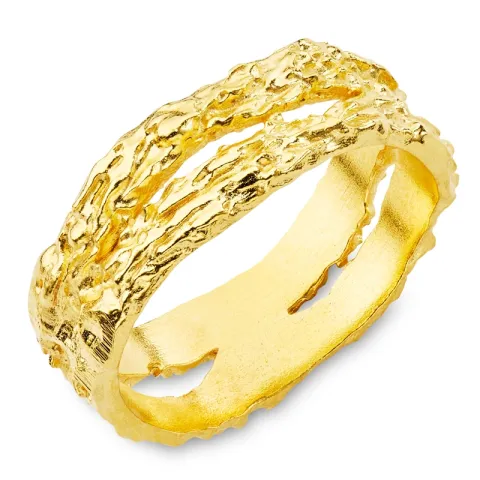 ring i forgylt messing - Eliné