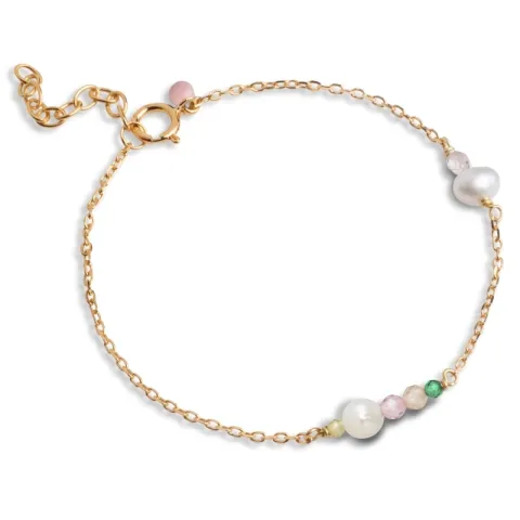 Enamel Sofia multifargede armbånd i forgylt sølv