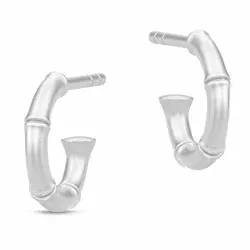 10 mm Julie Sandlau Bamboo creol i satengrhodinert sterlingsølv