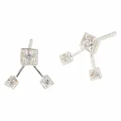 RebekkaRebekka Rose earplugs øredobber i sølv hvit zirkon