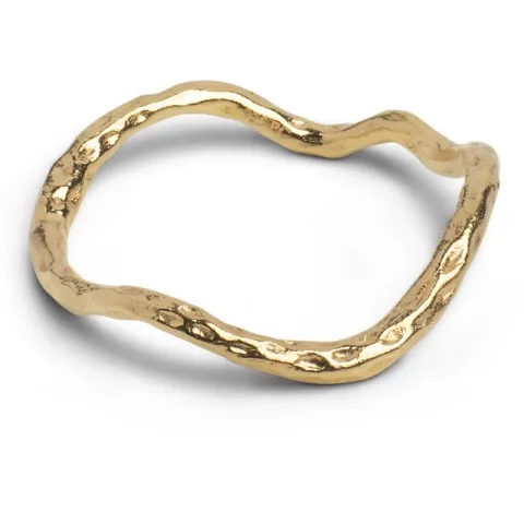 Enamel Sway Sway ring i forgylt sølv