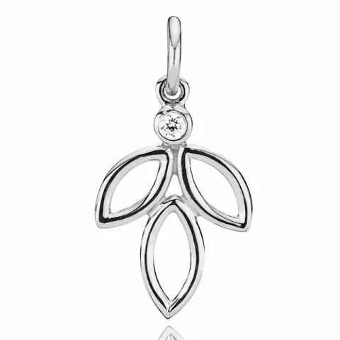 Izabel Camille Blossom blomst anheng i sølv hvit zirkon