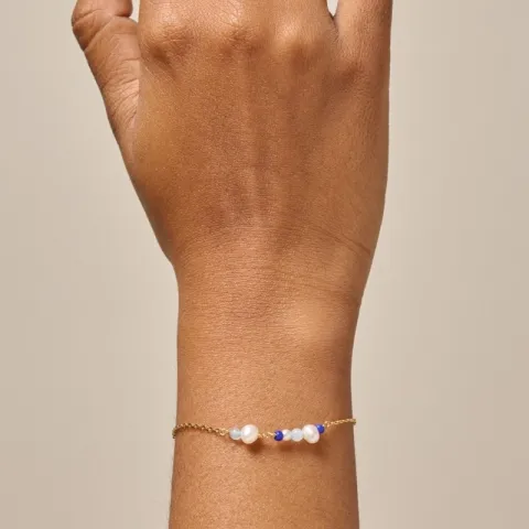 Enamel Sofia Marine armbånd i forgylt sølv
