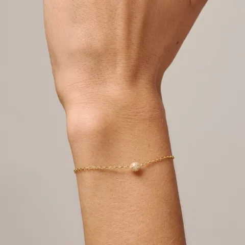 Enamel Balloon Sparkle armbånd i forgylt sølv