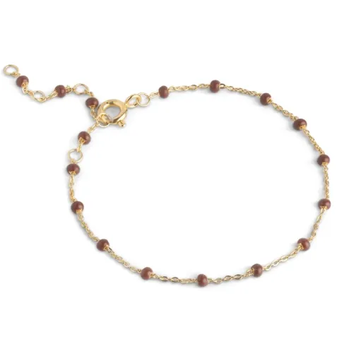 Enamel Lola Cooper armbånd i forgylt sølv