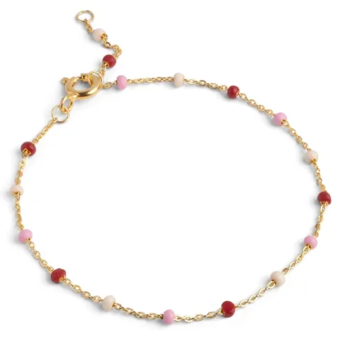 Enamel Lola Rosie armbånd i forgylt sølv farget emalje