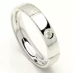 kolleksjonsprøve zirkon ring i sølv