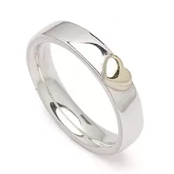 kolleksjonsprøve ring i sølv og alm. gull