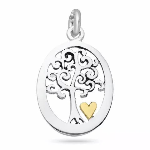 kolleksjonsprøve anheng i sølv og forgylt sølv