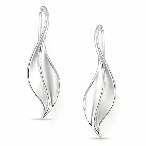 kolleksjonsprøve blad øredobber i sølv