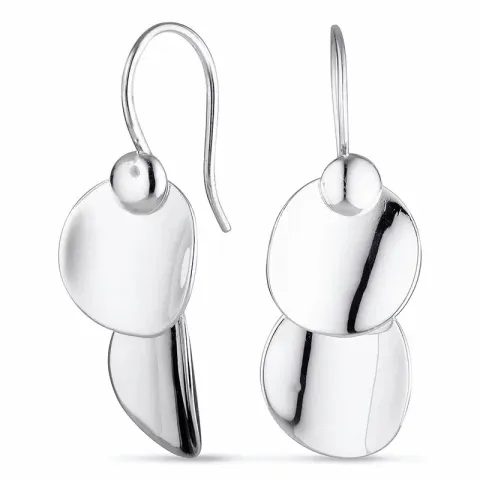 kolleksjonsprøve runde øredobber i sølv