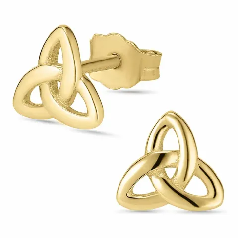 kolleksjonsprøve infinity ørestikker i 8 karat - Gold Collection