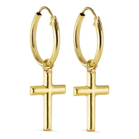 kolleksjonsprøve kors creol i 9 karat gull