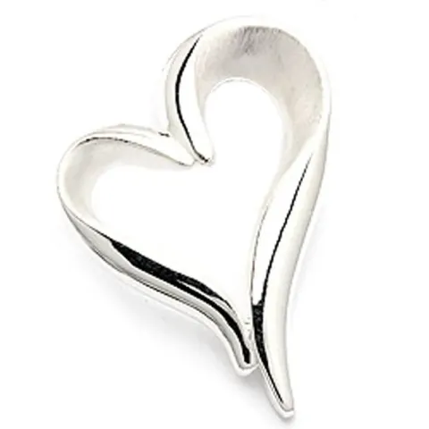 kolleksjonsprøve hjerte anheng i sølv