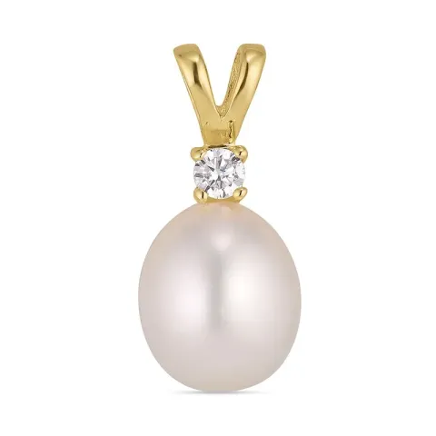 kolleksjonsprøve perle anheng i forgylt sølv