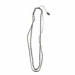 RebekkaRebekka Elise necklace halskjede i svart rodinert sølv