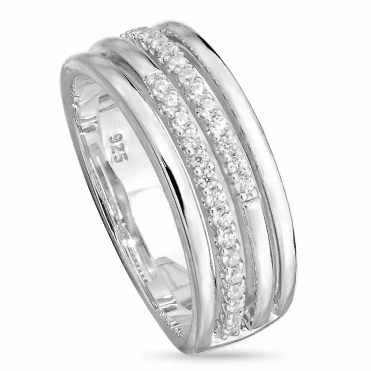 kolleksjonsprøve zirkon ring i sølv