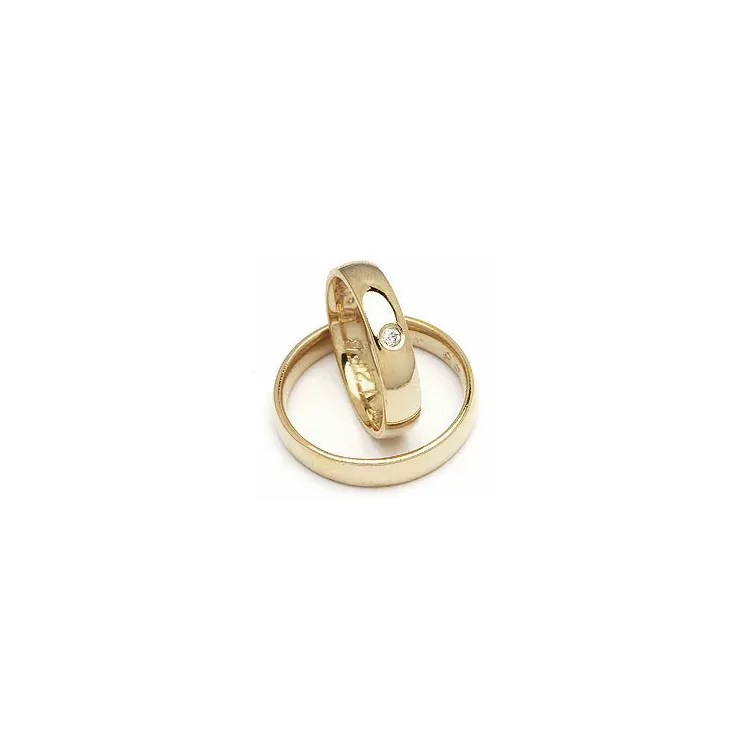 Gifteringer fra rs of scandinavia i 14 karat gull 0,02 ct