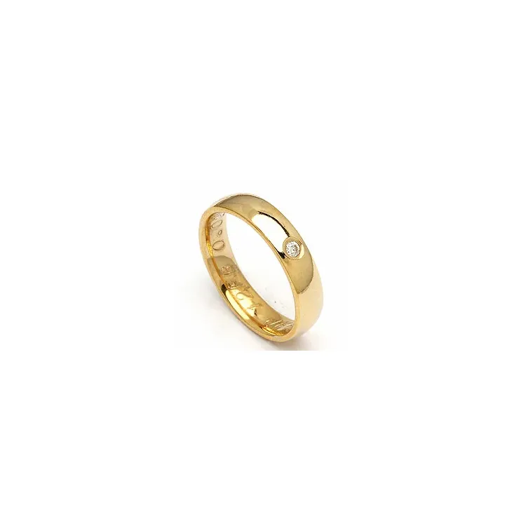 Giftering fra rs of scandinavia i 14 karat gull 0,02 ct