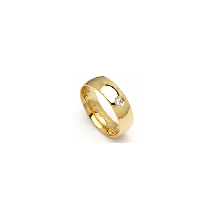 Giftering fra rs of scandinavia i 14 karat gull 0,03 ct