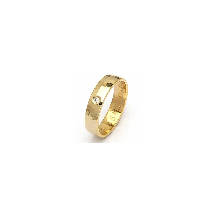 Giftering fra rs of scandinavia i 14 karat gull 0,02 ct
