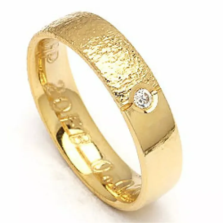 Giftering fra rs of scandinavia i 8 karat gull 0,02 ct