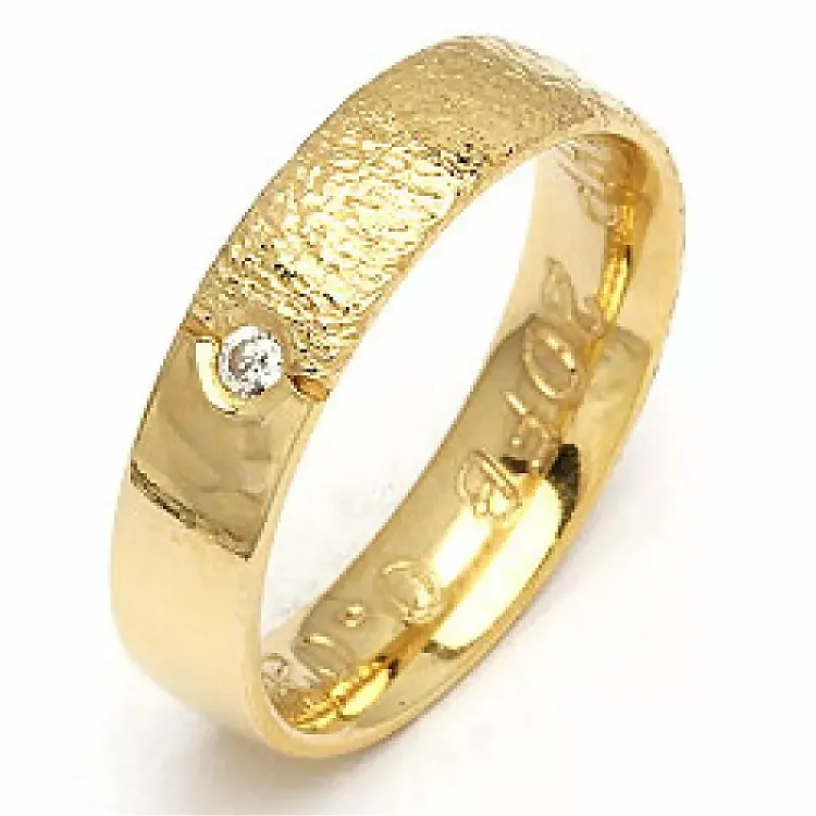 Giftering fra rs of scandinavia i 8 karat gull 0,02 ct