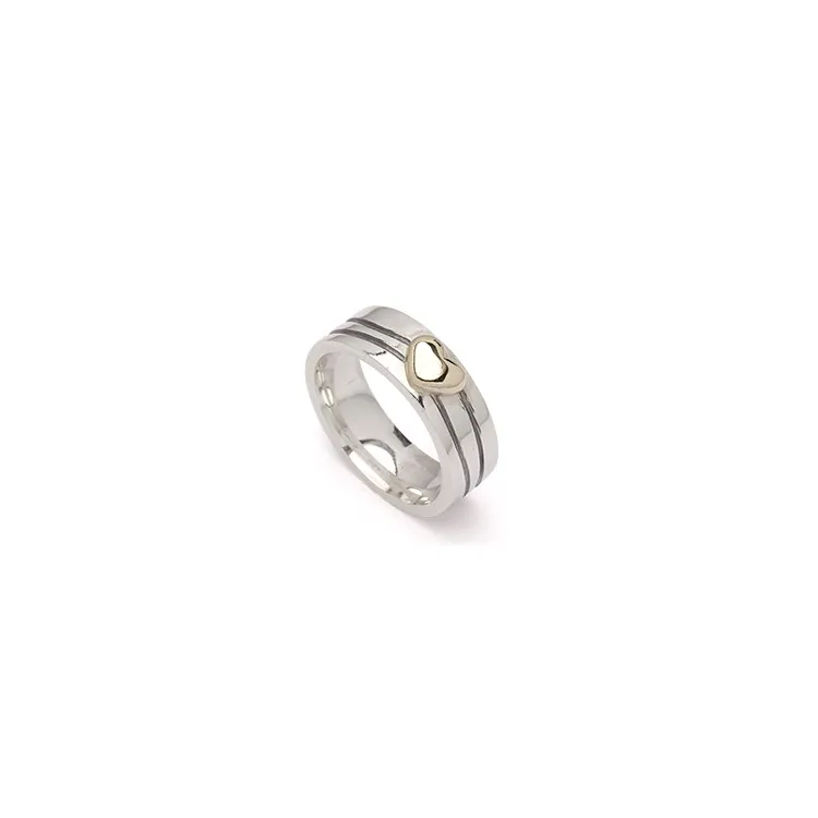 Giftering fra rs of scandinavia i sølv og alm. gull