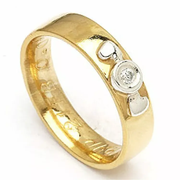 Giftering fra rs of scandinavia i 8 karat gull 0,02 ct